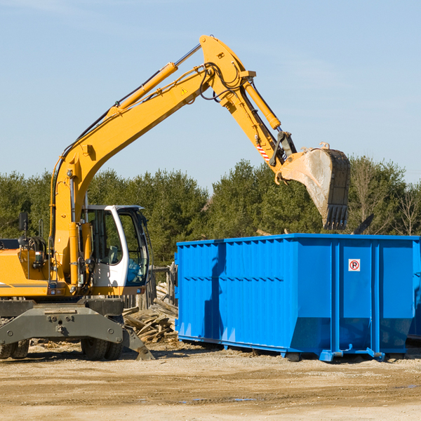 what are the rental fees for a residential dumpster in South Vinemont AL